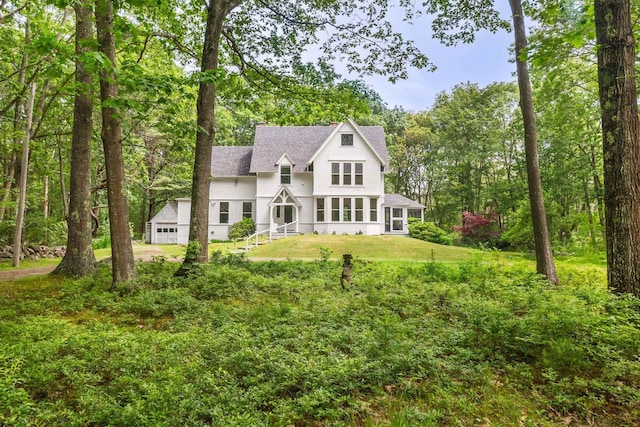 4 Fairbourne Ln, York, ME 03902 - back of house with a lawn