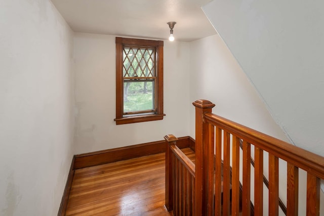 4 Fairbourne Ln, York, ME 03902 - stairway with wood finished floors and baseboards