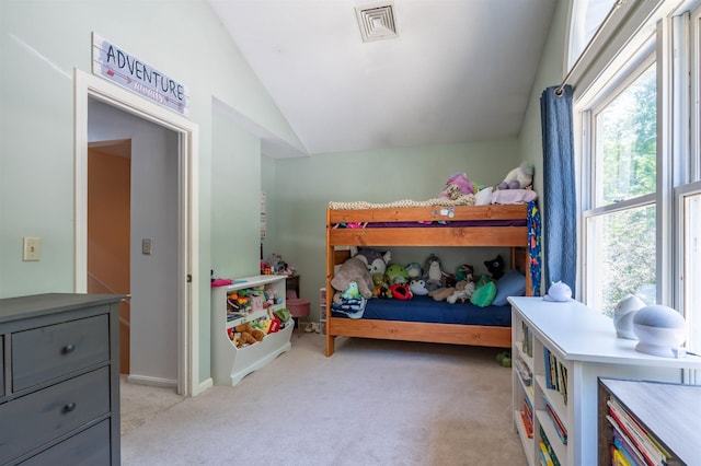 19 Village Falls Way, Merrimack, NH 03054 - bedroom with lofted ceiling and light carpet
