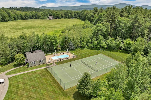 53 Evergreens Dr Unit 3, Laconia, NH 03246 - bird's eye view of a forest and mountains