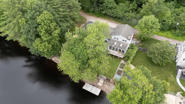 12 Water Rd, Goffstown, NH 03045 - view from above of property with a nearby body of water