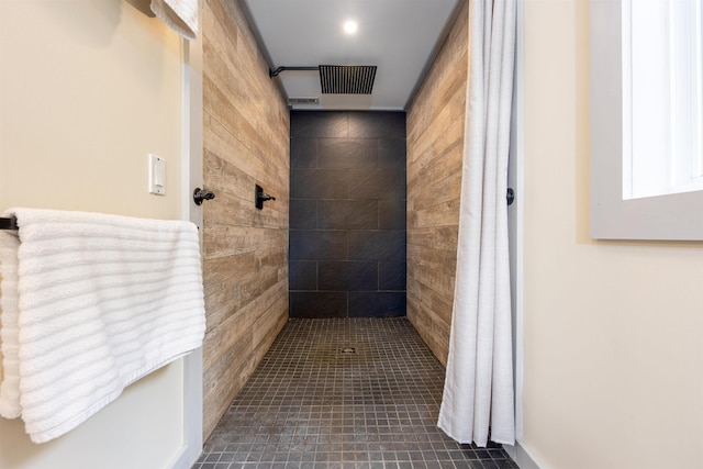 12 Water Rd, Goffstown, NH 03045 - full bathroom with tiled shower and tile patterned floors