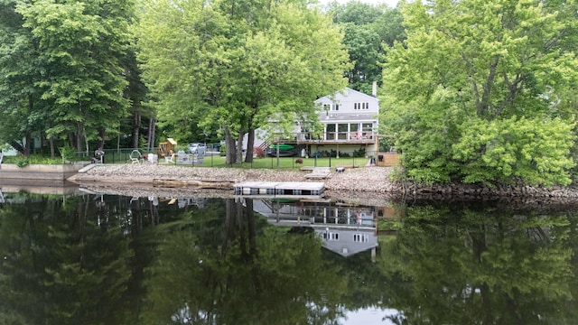 12 Water Rd, Goffstown, NH 03045 - dock area featuring a water view