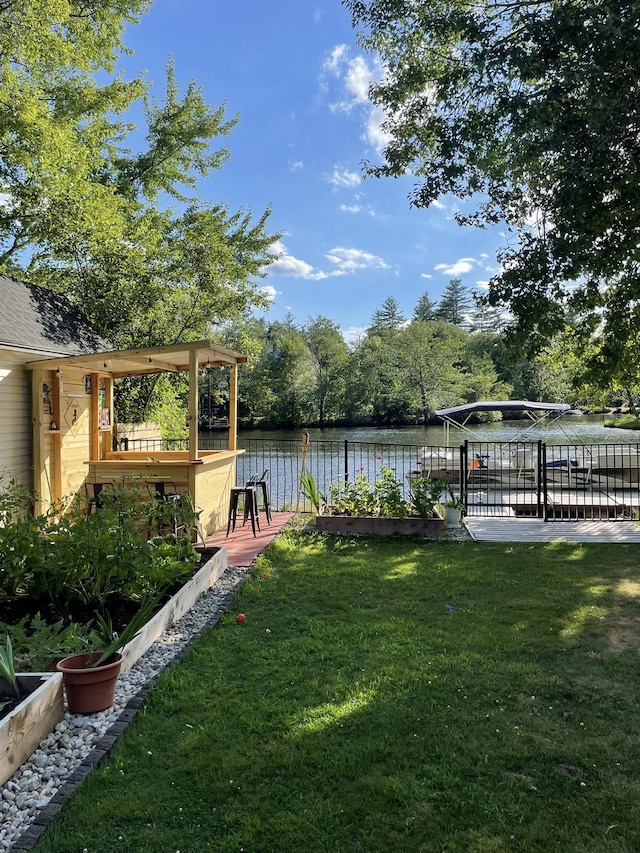 12 Water Rd, Goffstown, NH 03045 - view of yard featuring a water view