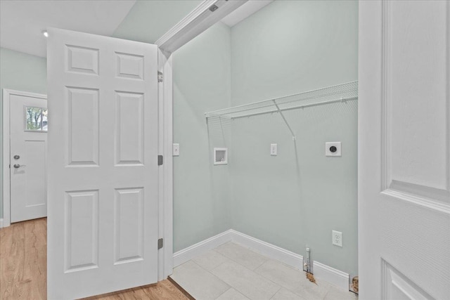 23 Ferris St Unit 102, Saint Albans City, VT 05478 - laundry room featuring electric dryer hookup and hookup for a washing machine