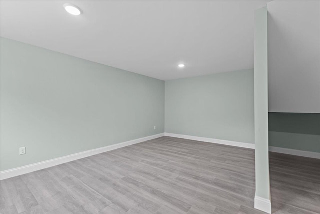 23 Ferris St Unit 102, Saint Albans City, VT 05478 - below grade area featuring recessed lighting and wood finished floors