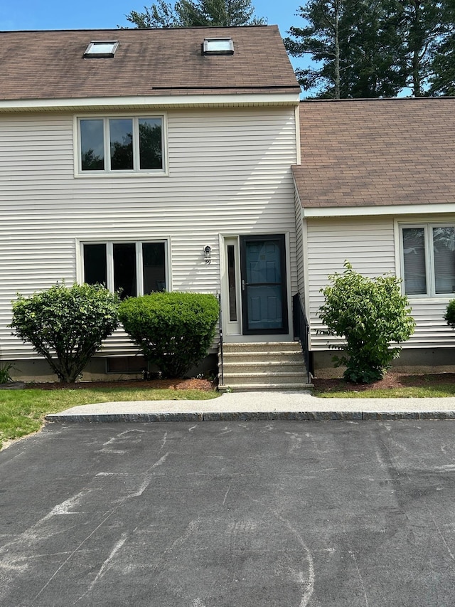 1555 Bodwell Rd Unit 59, Manchester, NH 03109 - property entrance featuring a shingled roof
