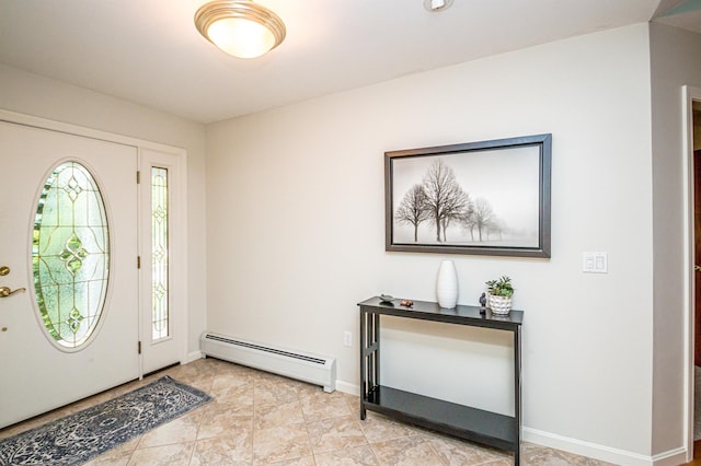 231 Grandview Rd, Conway, NH 03818 - foyer featuring baseboard heating and baseboards