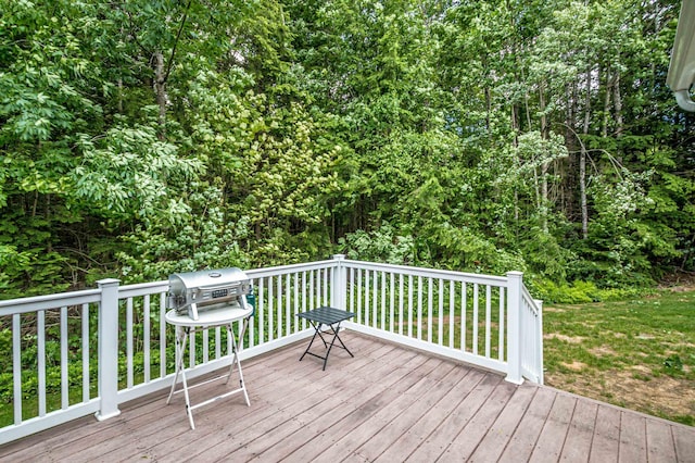 231 Grandview Rd, Conway, NH 03818 - wooden deck featuring area for grilling