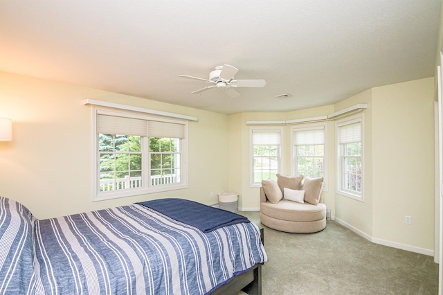231 Grandview Rd, Conway, NH 03818 - bedroom featuring carpet floors and a ceiling fan