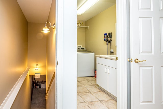 231 Grandview Rd, Conway, NH 03818 - washroom with washer / clothes dryer and light tile patterned flooring