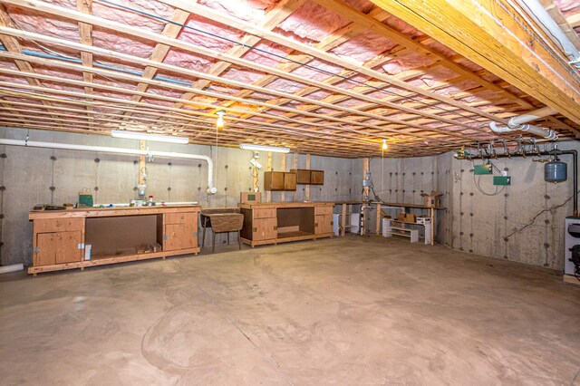 231 Grandview Rd, Conway, NH 03818 - unfinished basement featuring a workshop area