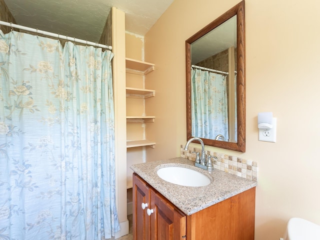 153 Mudgett Hill Rd, Loudon, NH 03307 - full bathroom featuring vanity and curtained shower