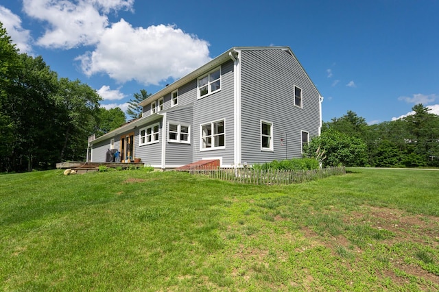 153 Mudgett Hill Rd, Loudon, NH 03307 - rear view of house with a lawn