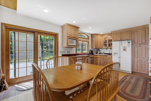 490 W Hill Rd, Ludlow, VT 05149 - dining space featuring plenty of natural light, recessed lighting, and light wood-type flooring