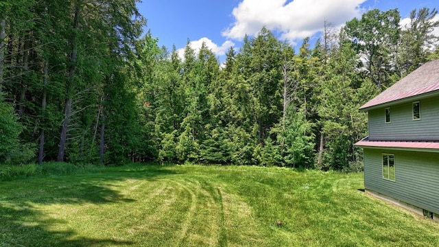 490 W Hill Rd, Ludlow, VT 05149 - view of grassy yard with a view of trees