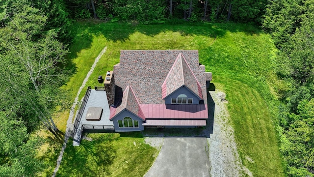490 W Hill Rd, Ludlow, VT 05149 - aerial view of property and surrounding area