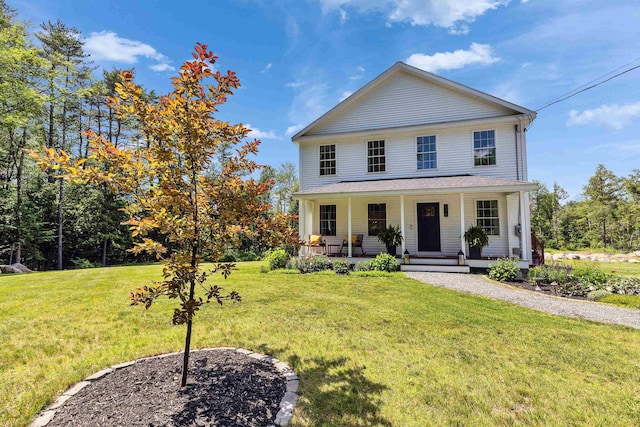 116 Sullivan Center Rd, Gilsum, NH 03448 - view of front of house featuring a front yard and a porch