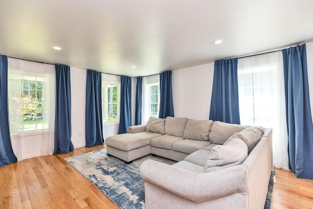 116 Sullivan Center Rd, Gilsum, NH 03448 - living room with light wood-type flooring and recessed lighting
