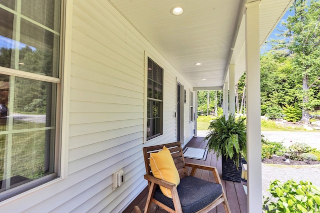 116 Sullivan Center Rd, Gilsum, NH 03448 - view of wooden porch