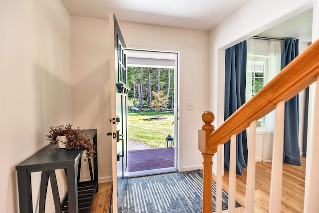 116 Sullivan Center Rd, Gilsum, NH 03448 - entrance foyer with wood finished floors and baseboards