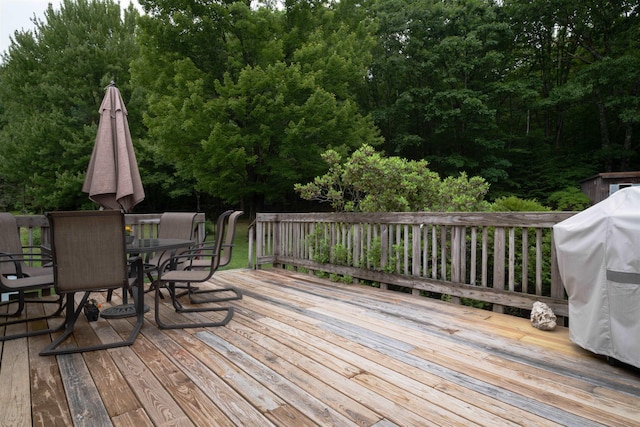 1061 Suncook Valley Rd, Barnstead, NH 03225 - deck with outdoor dining space and area for grilling