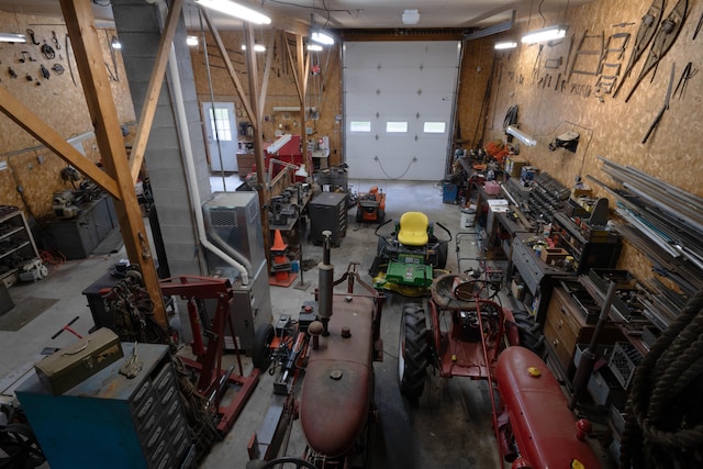 1061 Suncook Valley Rd, Barnstead, NH 03225 - garage featuring a workshop area