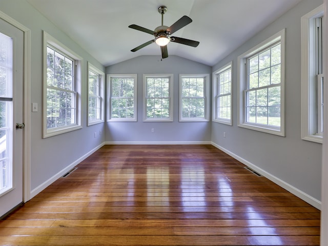 8 Sycamore Ct, Amherst, NH 03031 - unfurnished sunroom with hardwood / wood-style floors and lofted ceiling