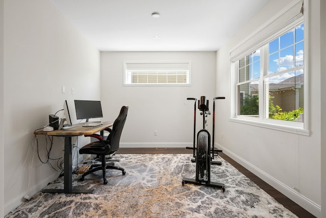 394 Zephyr Rd, Williston, VT 05495 - home office with dark wood-type flooring