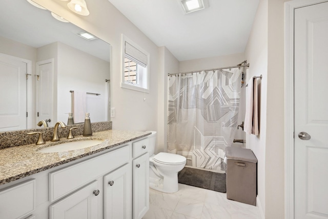 394 Zephyr Rd, Williston, VT 05495 - full bath with vanity and marble finish flooring
