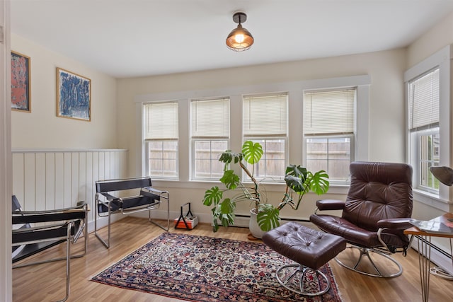 19 Baker St, Dover, NH 03820 - living area with plenty of natural light and wood finished floors