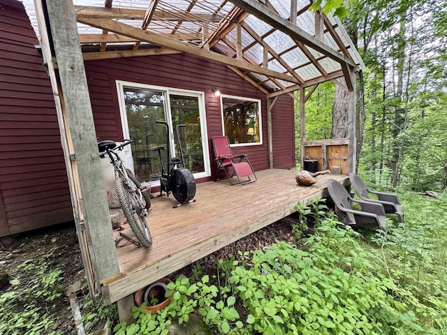 14 Threshold Way, Corinth, VT 05040 - deck featuring a pergola