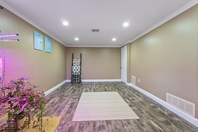 13 Rangers Dr Unit B, Hudson, NH 03051 - unfurnished room with ornamental molding, recessed lighting, and wood finished floors