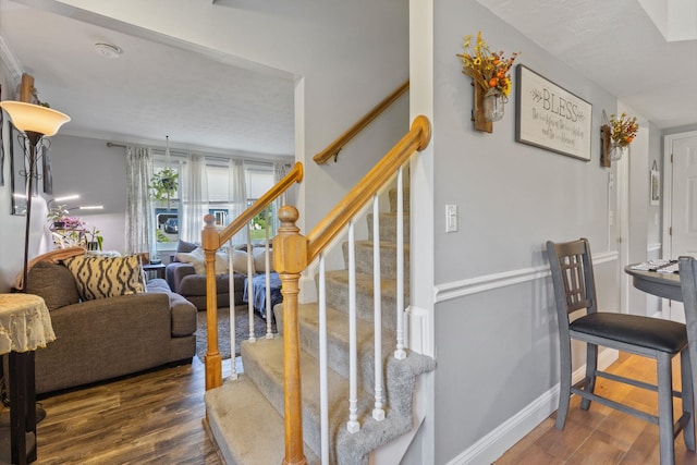 13 Rangers Dr Unit B, Hudson, NH 03051 - stairs featuring wood finished floors and baseboards