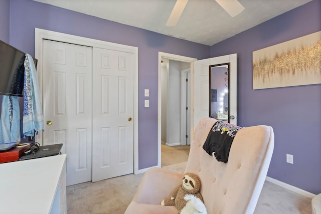 13 Rangers Dr Unit B, Hudson, NH 03051 - sitting room with light carpet and ceiling fan
