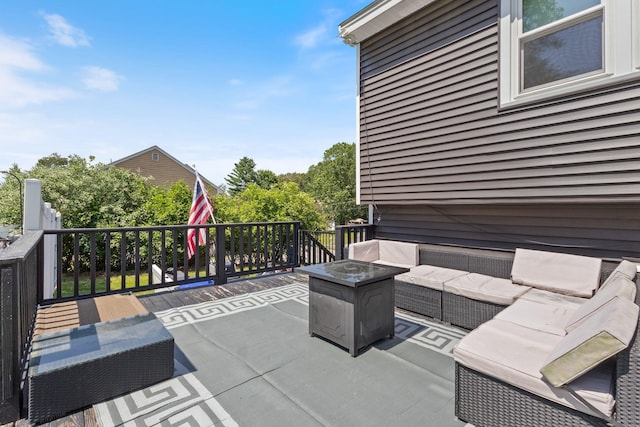 13 Rangers Dr Unit B, Hudson, NH 03051 - view of patio / terrace with outdoor lounge area and a deck