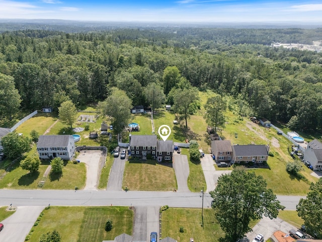 13 Rangers Dr Unit B, Hudson, NH 03051 - aerial overview of property's location with a heavily wooded area