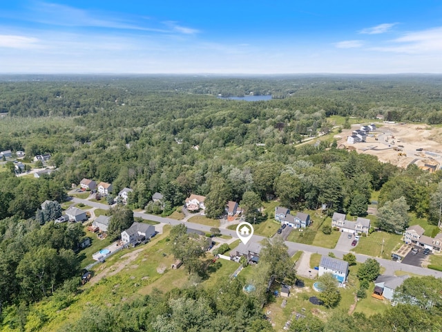 13 Rangers Dr Unit B, Hudson, NH 03051 - aerial view of property and surrounding area featuring a forest and nearby suburban area