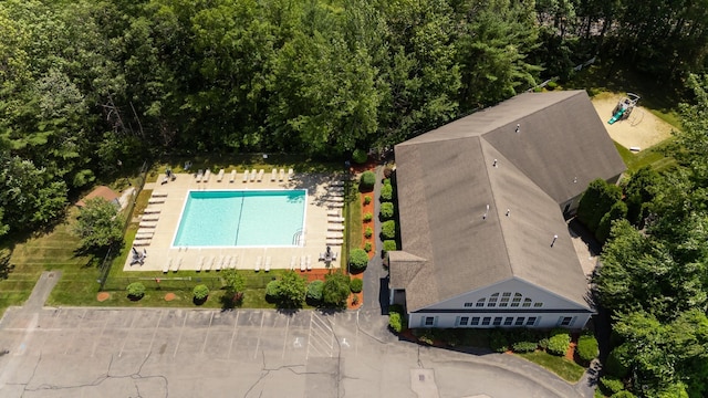 70B Shadowbrook Dr Unit 70B, Hudson, NH 03051 - aerial view of a pool