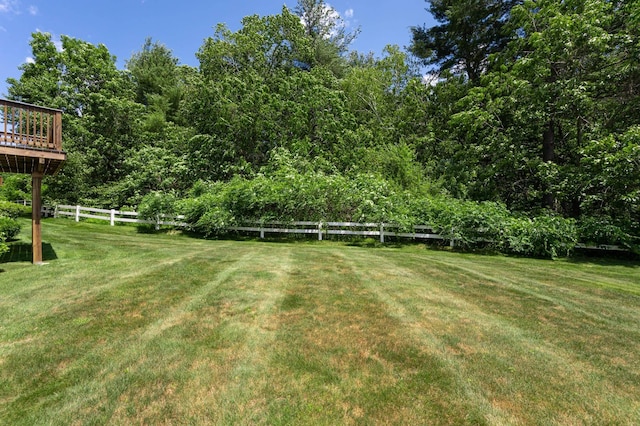 70B Shadowbrook Dr Unit 70B, Hudson, NH 03051 - view of yard featuring a wooden deck