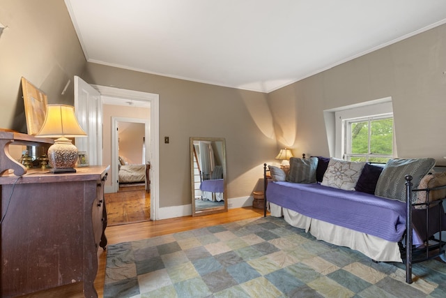 223 Atlantic Ave, North Hampton, NH 03862 - bedroom with crown molding and wood finished floors