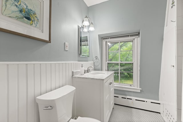 223 Atlantic Ave, North Hampton, NH 03862 - bathroom with baseboard heating and vanity