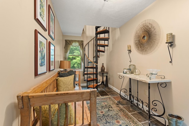 223 Atlantic Ave, North Hampton, NH 03862 - hall featuring stairs and baseboards