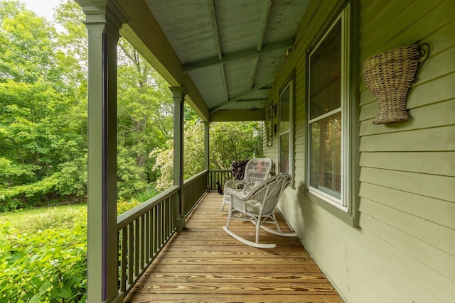223 Atlantic Ave, North Hampton, NH 03862 - view of wooden terrace