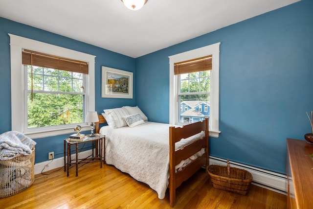 96 Madbury Rd, Durham, NH 03824 - bedroom with a baseboard radiator and wood finished floors