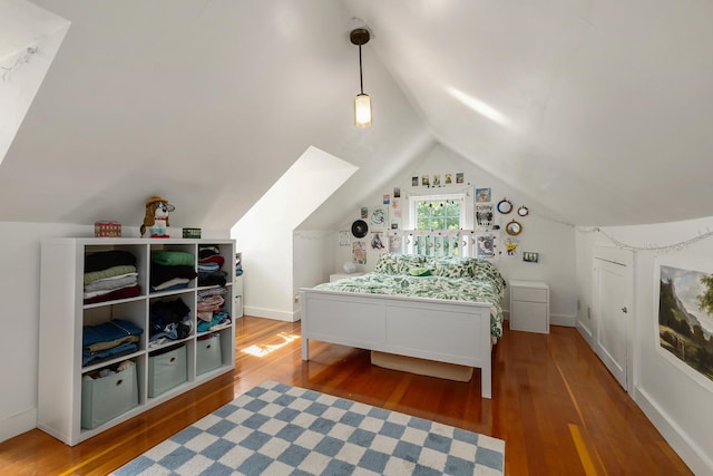 96 Madbury Rd, Durham, NH 03824 - bedroom with wood finished floors and lofted ceiling