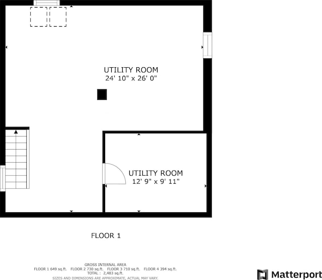 1076 Merrill St, Manchester, NH 03103 - view of property floor plan