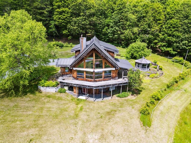 2208-2432 Backway Rd, Corinth, VT 05039 - aerial view of property and surrounding area featuring a heavily wooded area