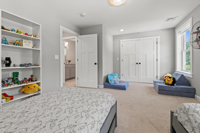16 Daniels Dr, Lee, NH 03861 - bedroom featuring light colored carpet and a closet