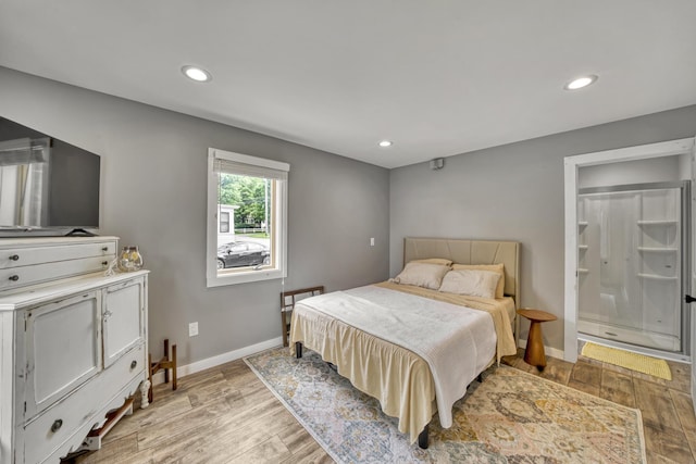 86 Chestnut St, Claremont, NH 03743 - bedroom with recessed lighting and light wood-style floors